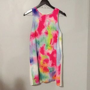 Sleeveless, multi colored boutique dress.